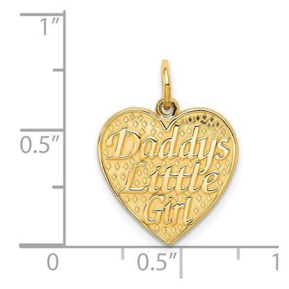 14K Gelbgold Charm „DADDYS LITTLE GIRL
