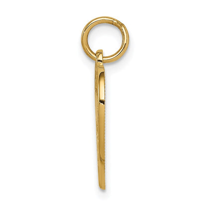 14K Gelbgold GRANDMA Herz-Charm