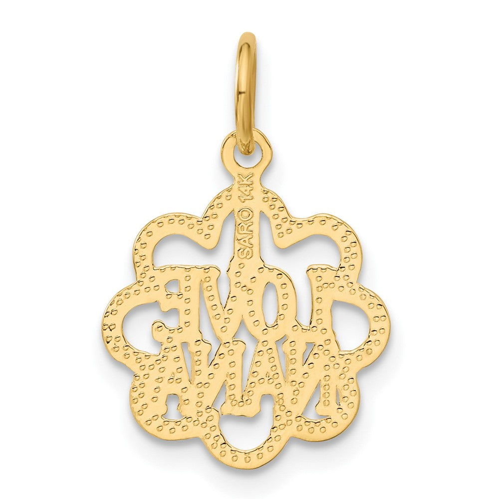 14K Gelbgold I Liebe Nana Charm