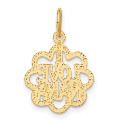 14K Gelbgold I Liebe Nana Charm