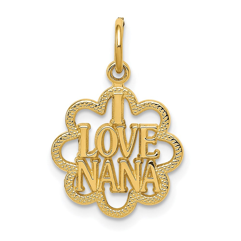 14K Gelbgold I Liebe Nana Charm