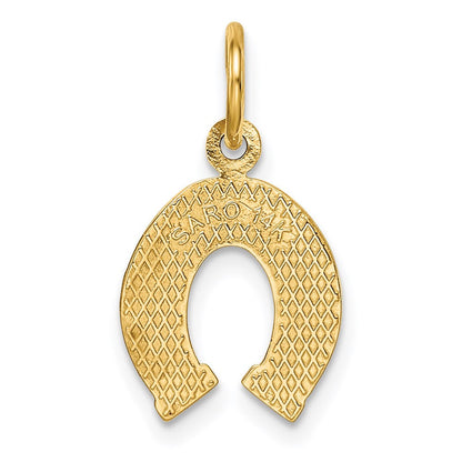 14K Gelbgold Hufeisen Charm