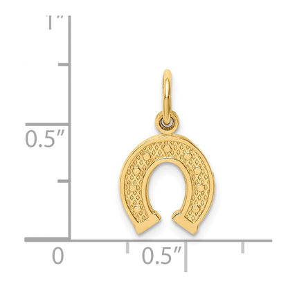 14K Gelbgold Hufeisen Charm