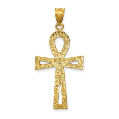 14K Gelbgold Anch-Kreuz-Charm