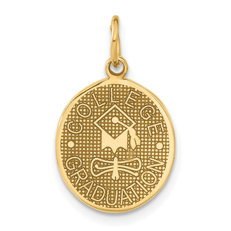 14 Karat Gelbgold Charm "HOCHSCHULABSCHLUSS