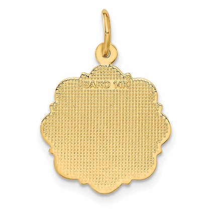 14K Gelbgold RN Registered Nurse Scheiben-Charm