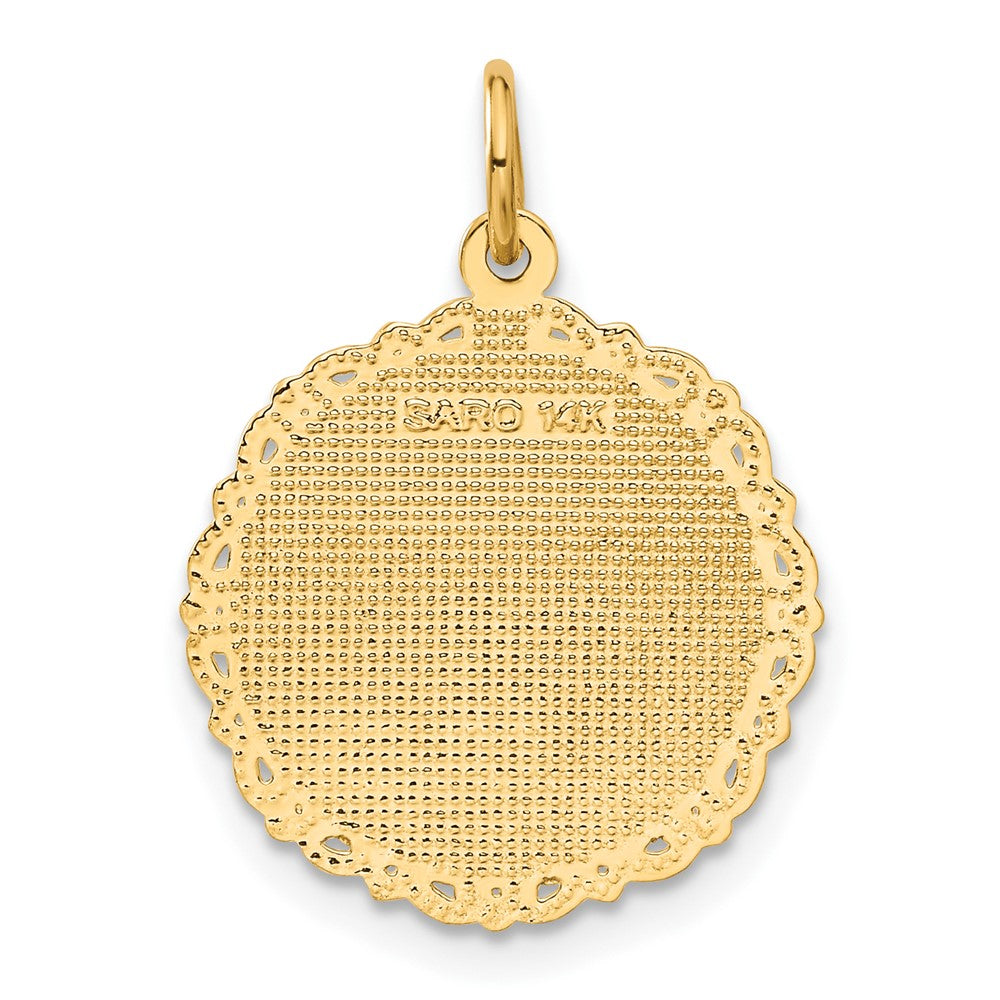 14K Gelbgold RN Registered Nurse Scheiben-Charm