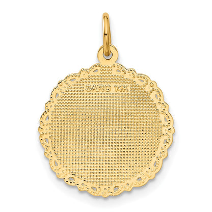 14K Gelbgold RN Registered Nurse Scheiben-Charm