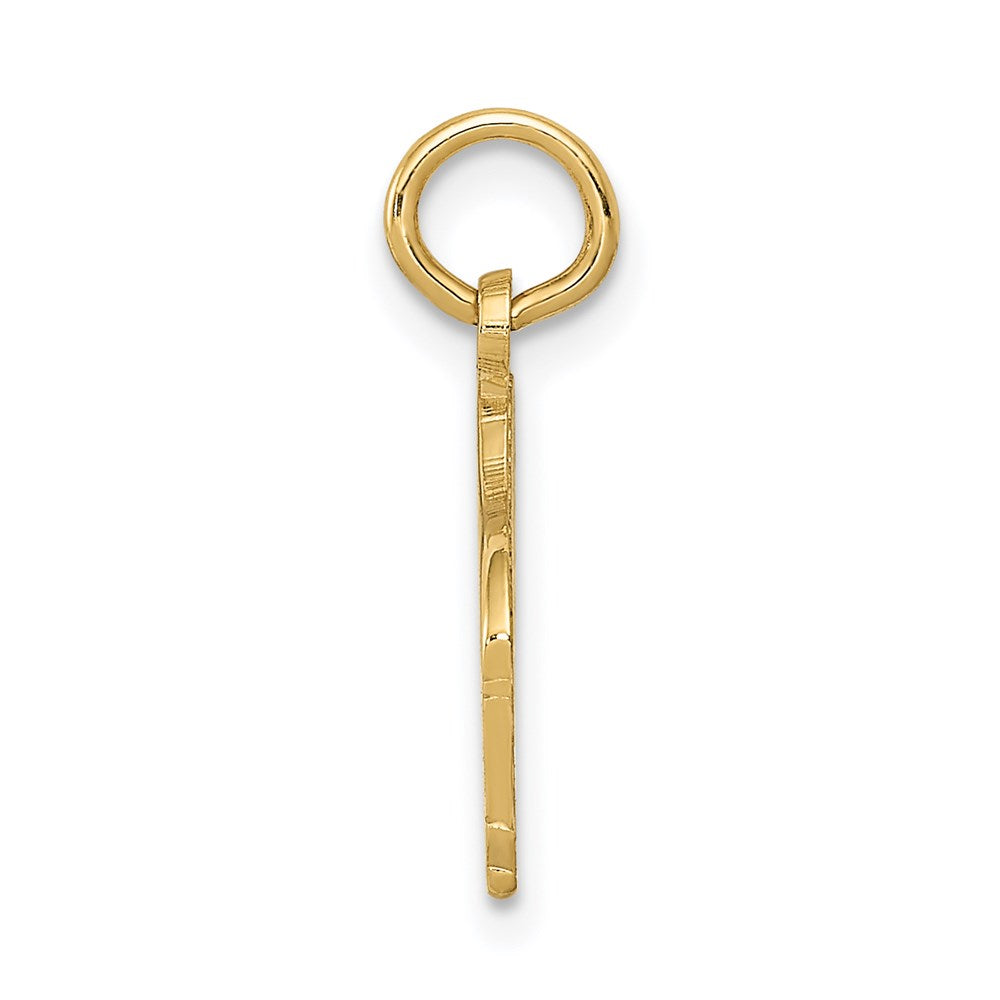 14K Gelbgold Klavier Charm