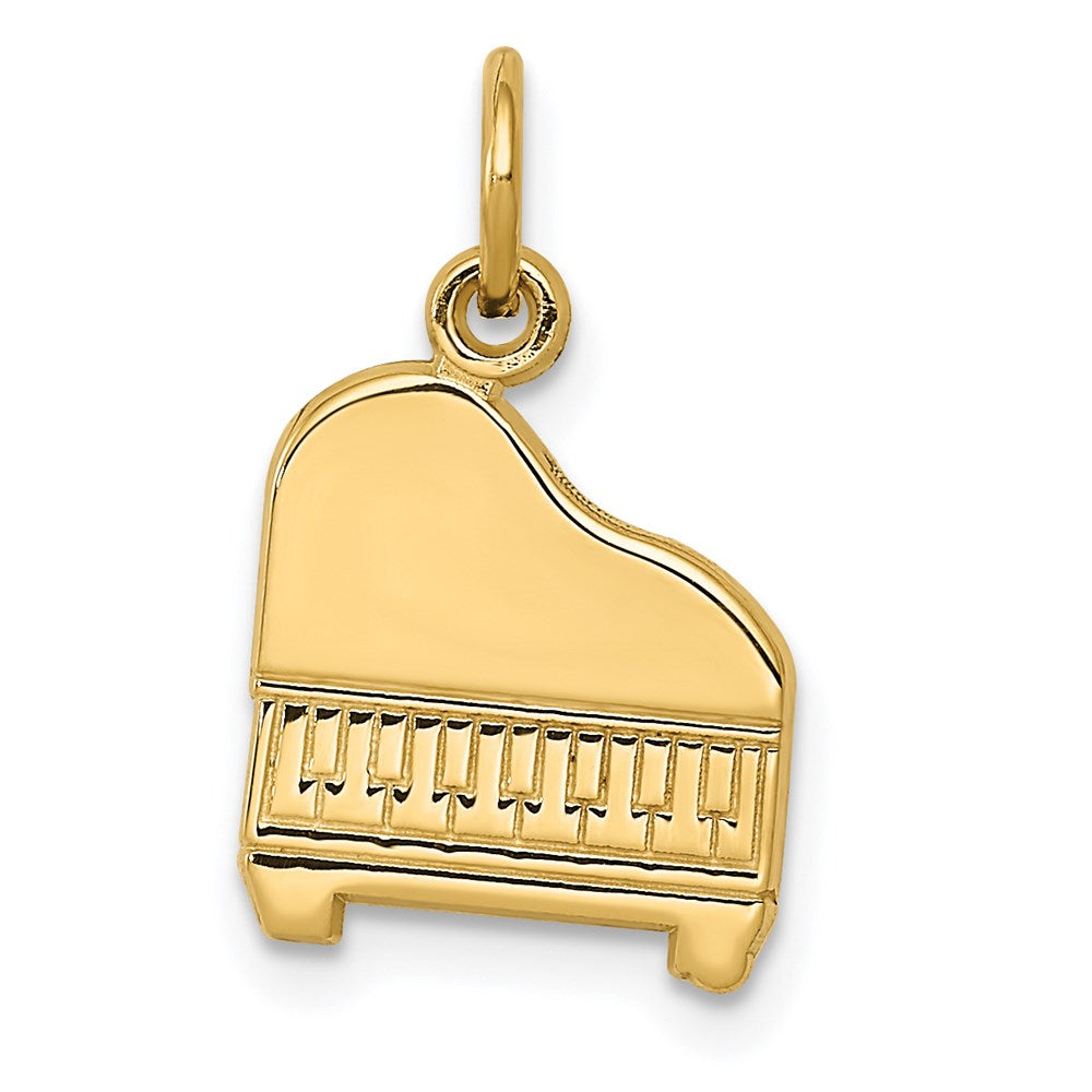 14K Gelbgold Klavier Charm