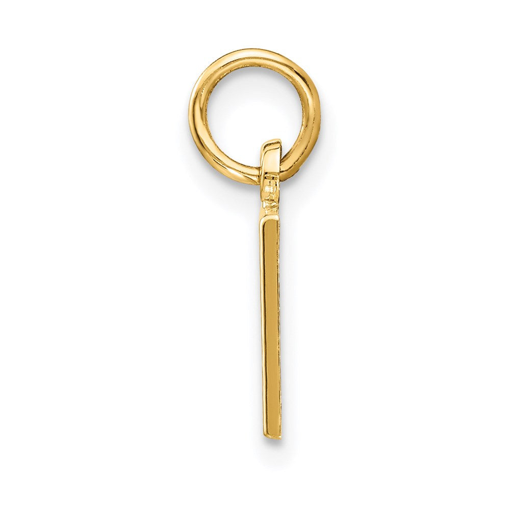 14K Gelbgold "God Bless America" Flaggen-Charm