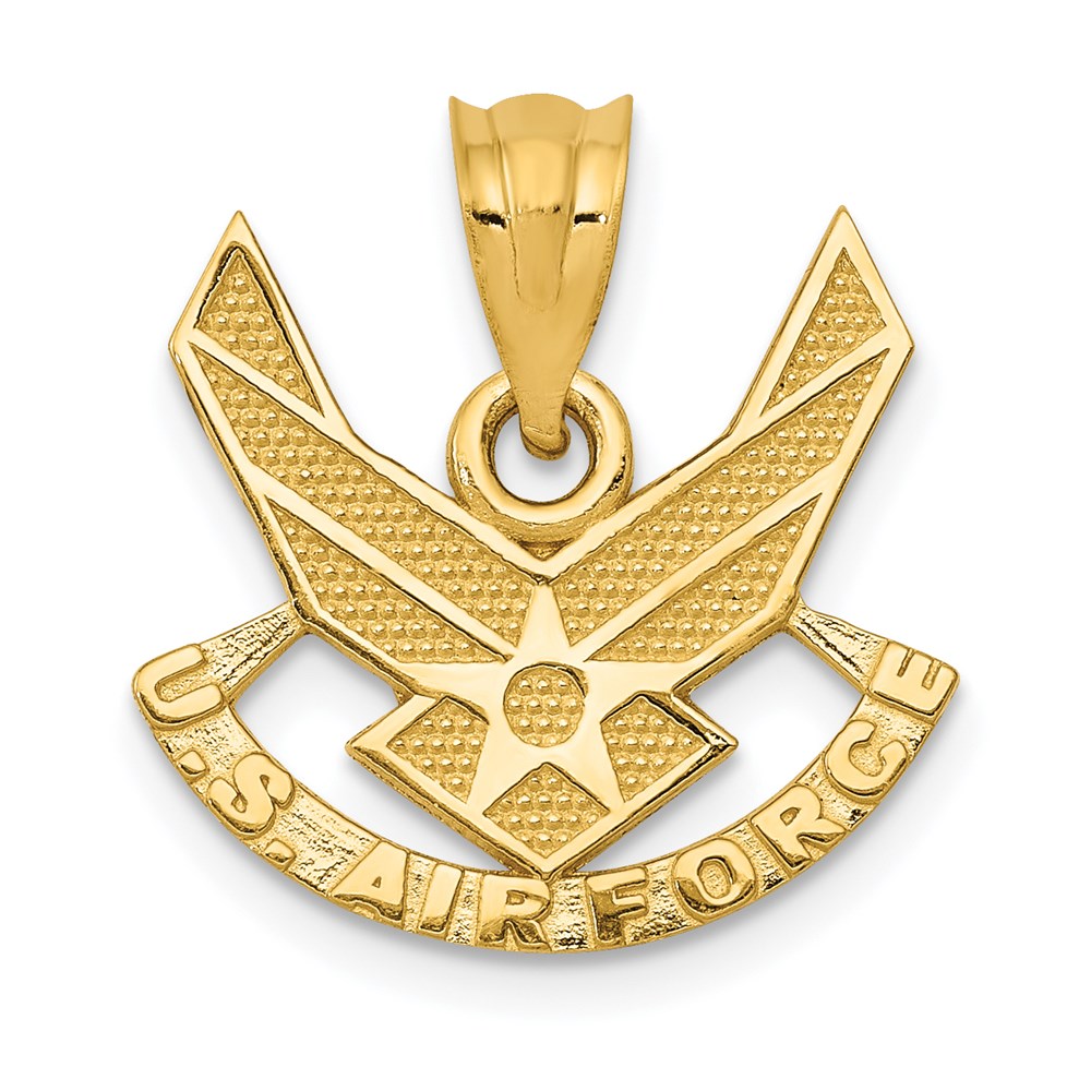 14 Karat Gelbgold Anhänger „U. S. AIR FORCE“