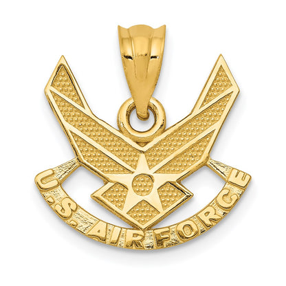 14 Karat Gelbgold Anhänger „U. S. AIR FORCE“
