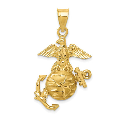 14K Gelbgold Anhänger „U.S. Marine Corps“