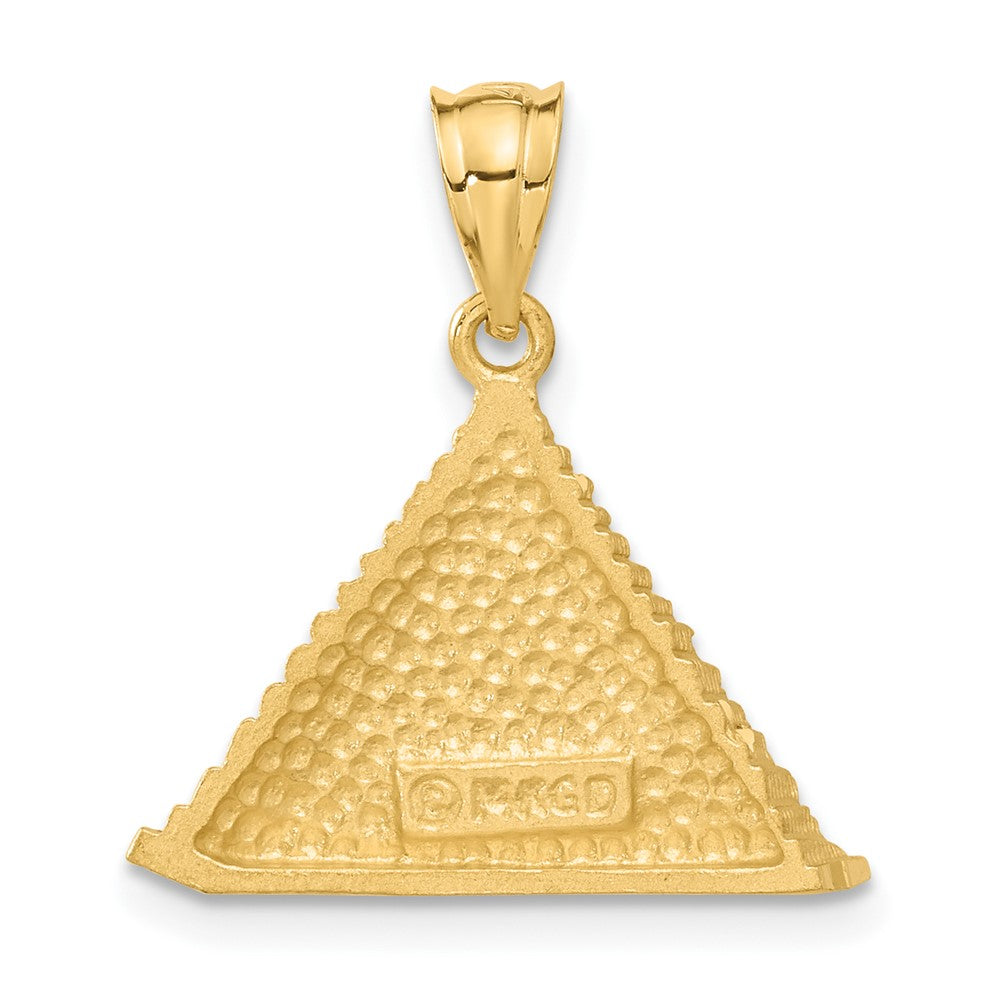 14K Gelbgold Pyramiden-Charm