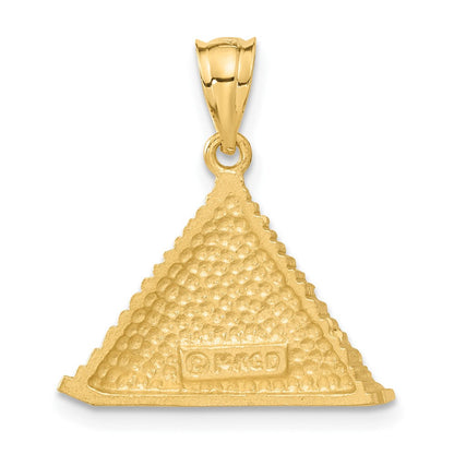 14K Gelbgold Pyramiden-Charm