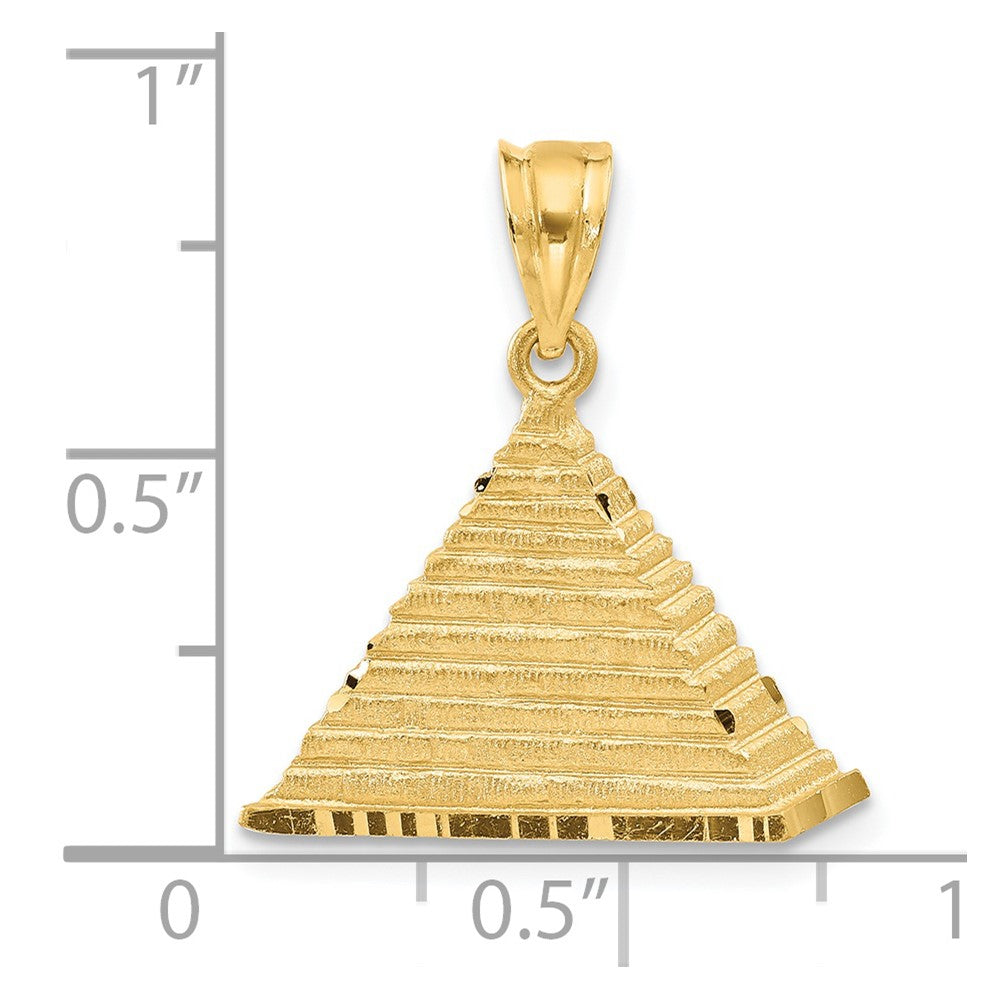 14K Gelbgold Pyramiden-Charm