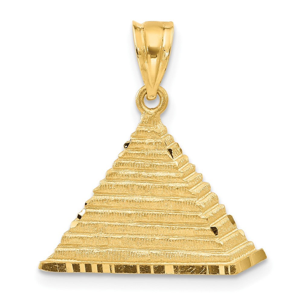 14K Gelbgold Pyramiden-Charm