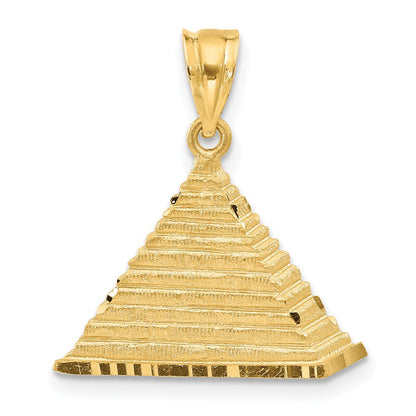 14K Gelbgold Pyramiden-Charm