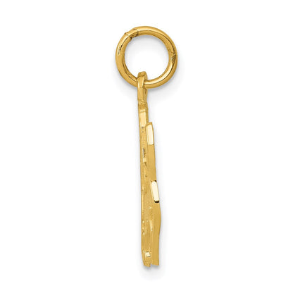 14K Gelbgold Hund Charm