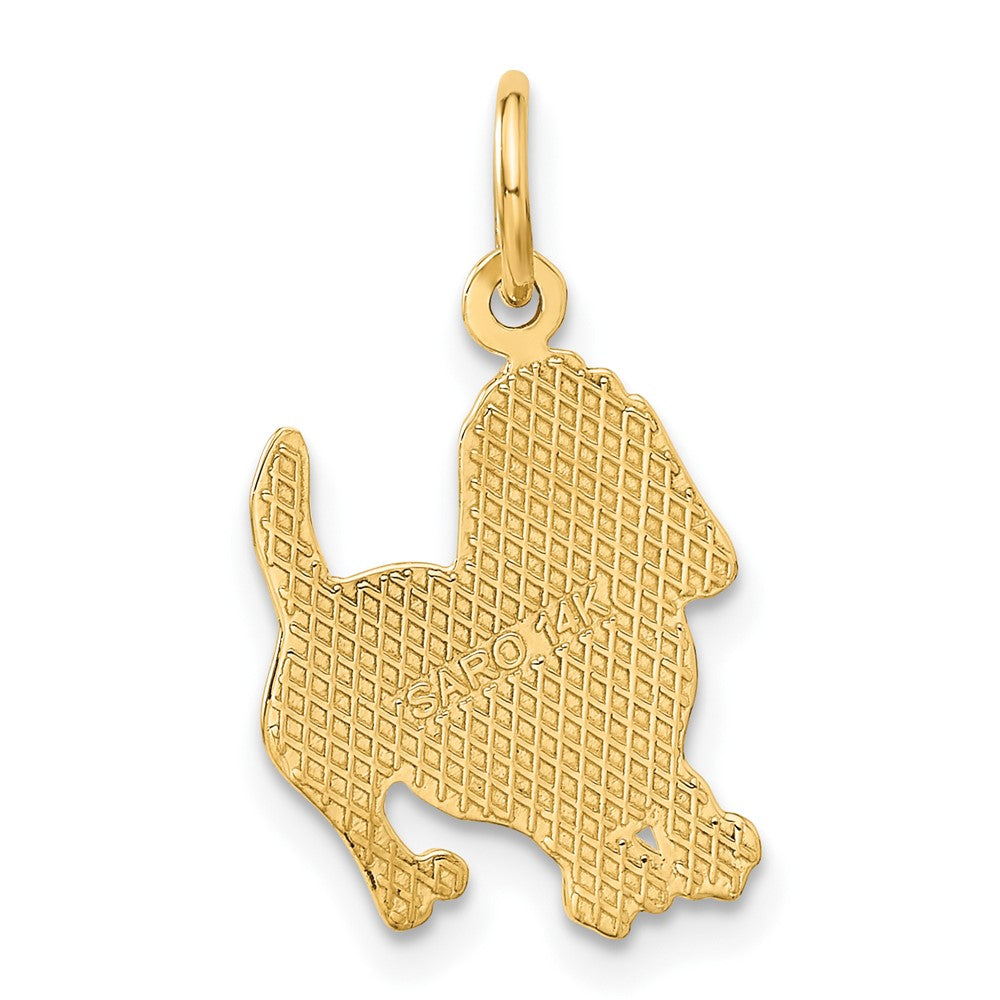 14K Gelbgold Hund Charm