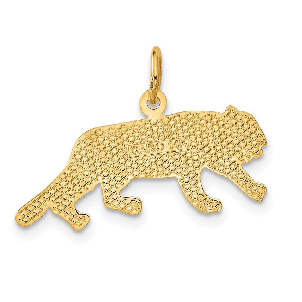 14K Gelbgold Tiger Charm
