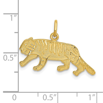 14K Gelbgold Tiger Charm