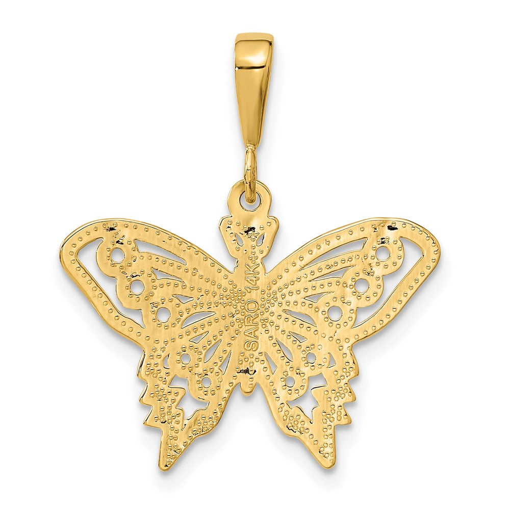 14K Gelbgold Schmetterling-Charm