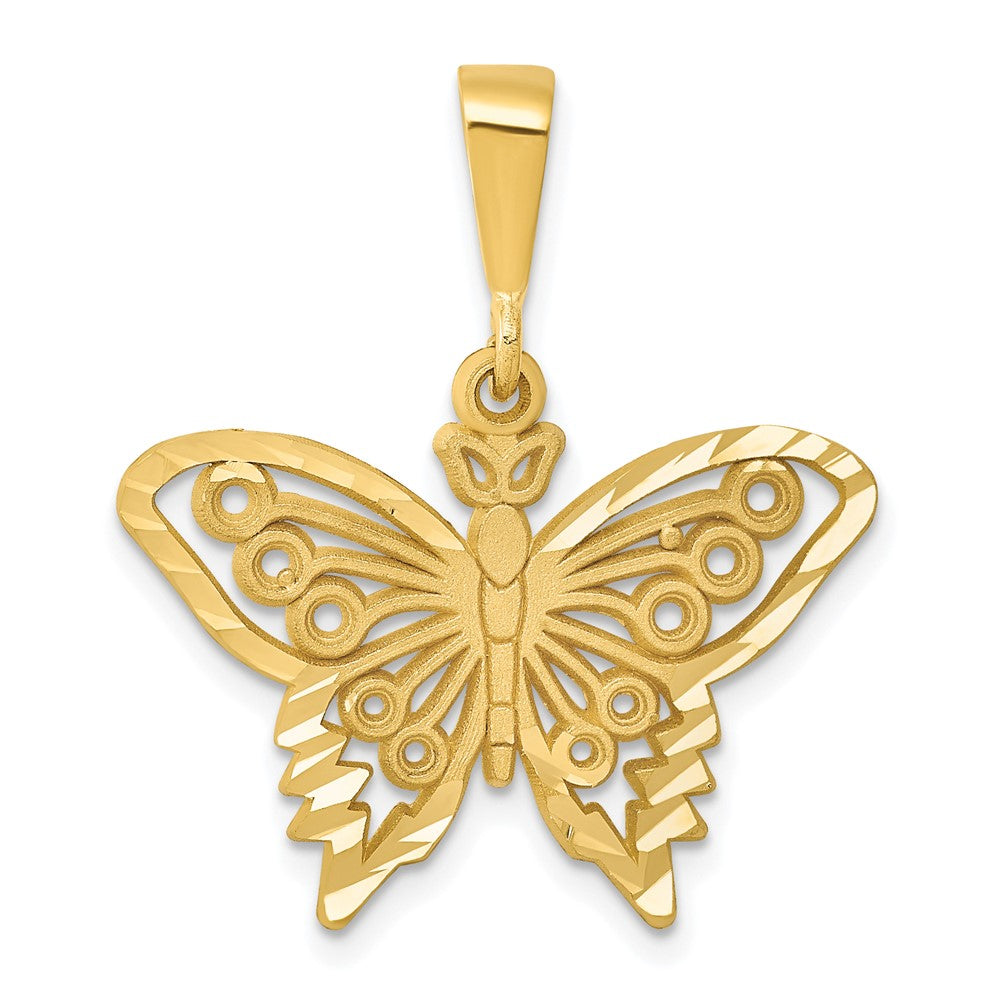 14K Gelbgold Schmetterling-Charm