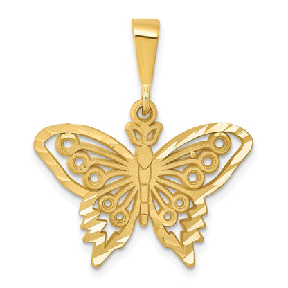 14K Gelbgold Schmetterling-Charm