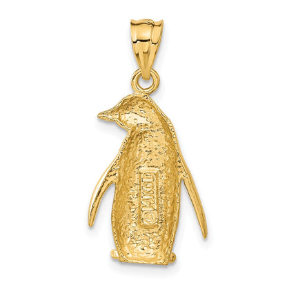 14K Gelbgold Pinguin-Charm