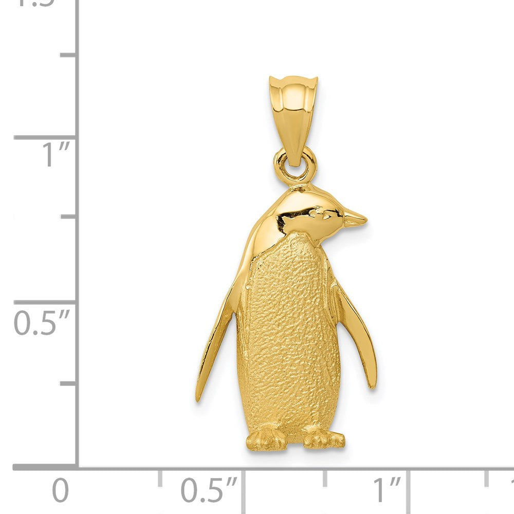 14K Gelbgold Pinguin-Charm