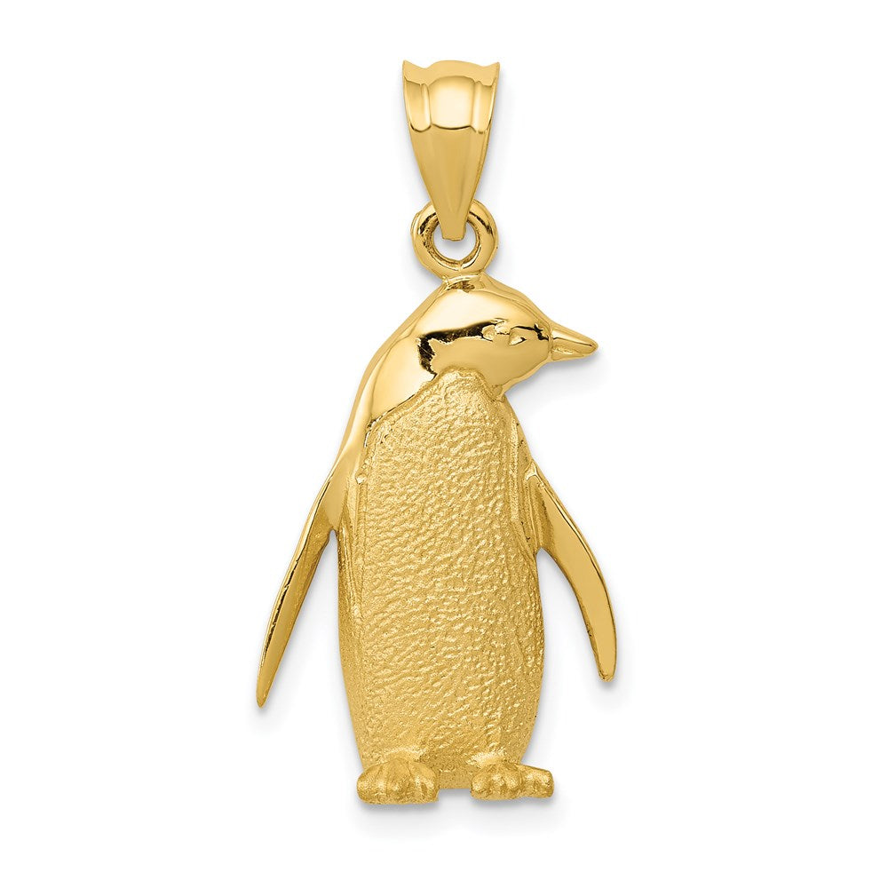14K Gelbgold Pinguin-Charm