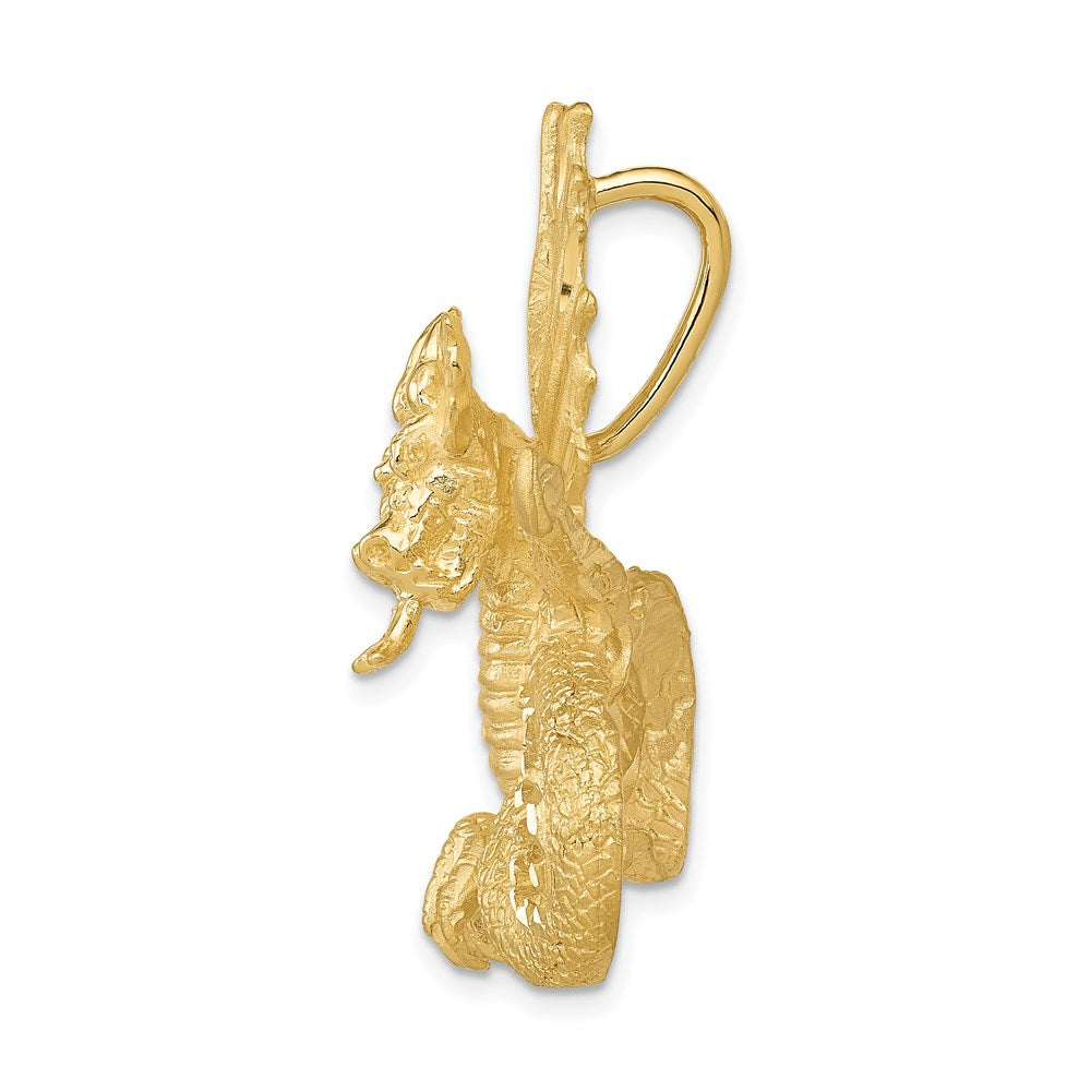 14K Gelbgold Drache Anhänger