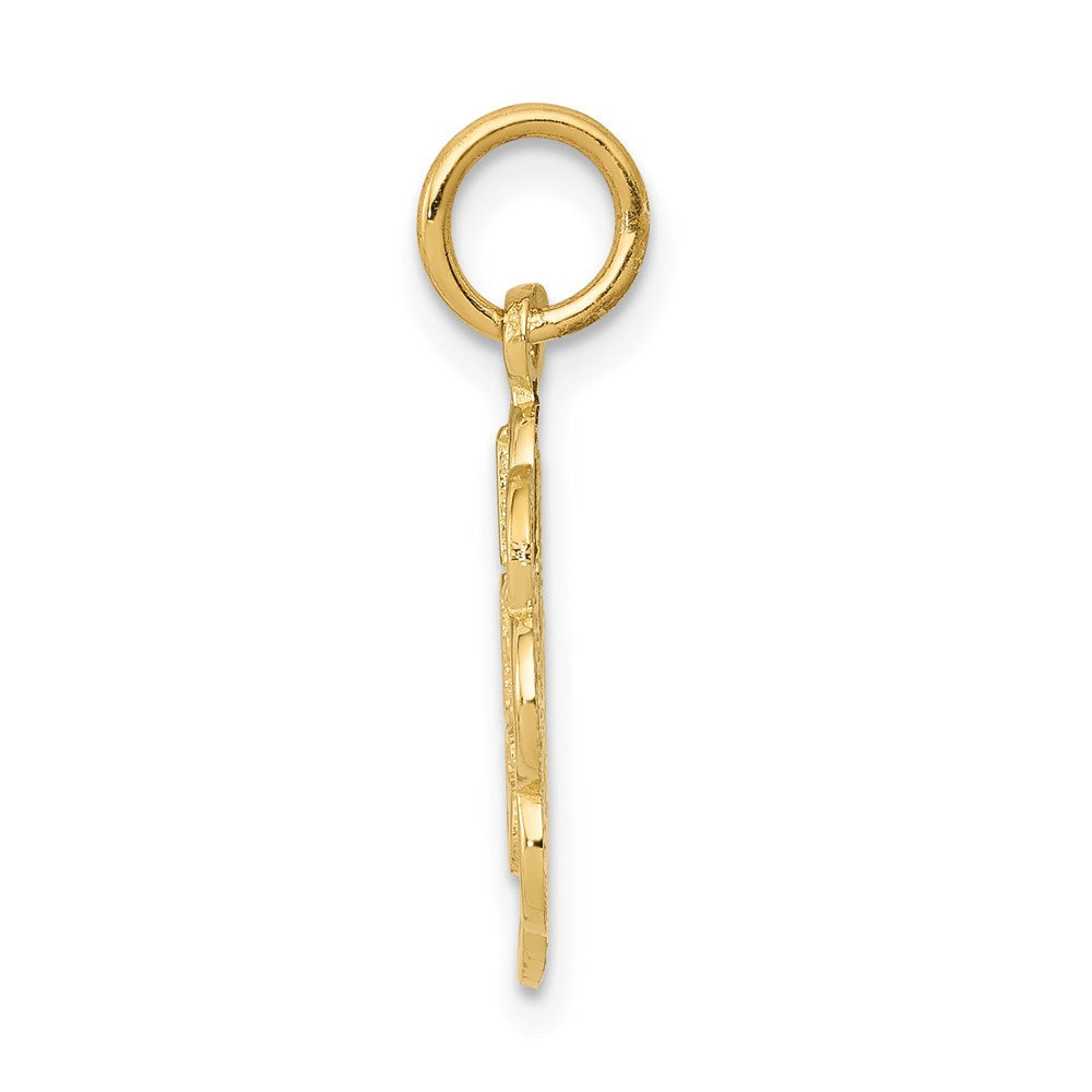 14K Gelbgold I Liebe Cats Charm