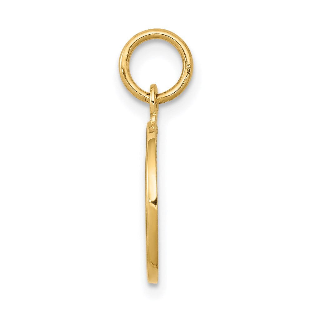 14K Gelbgold Poliert Engel Charm