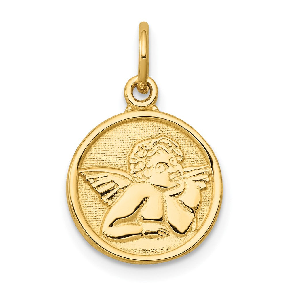 14K Gelbgold Poliert Engel Charm