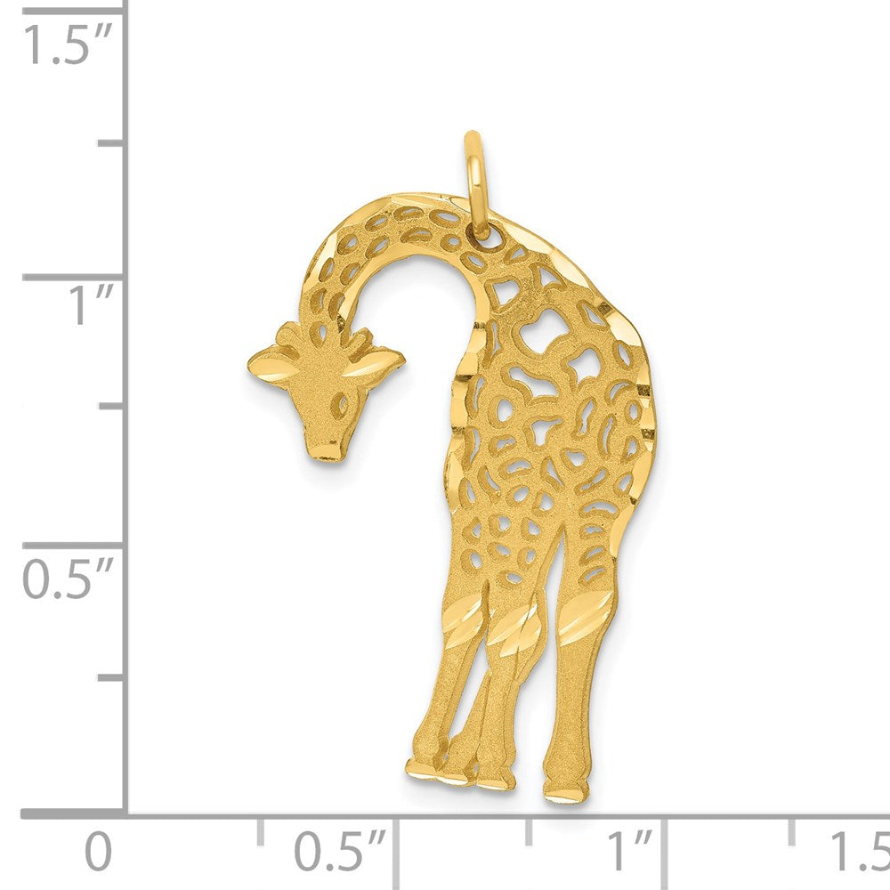 14K Gelbgold Giraffen-Charm