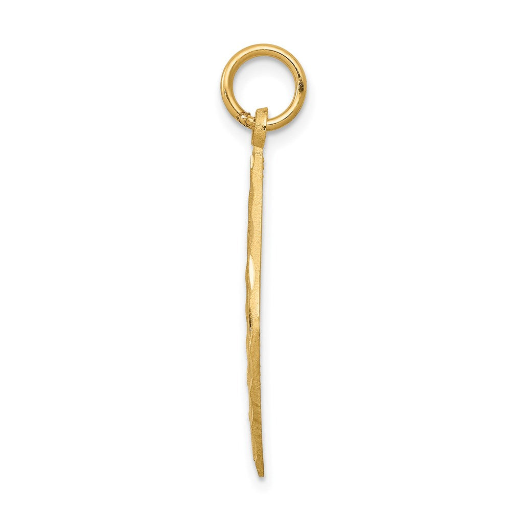 14K Gelbgold Gesegnet Mary Charm