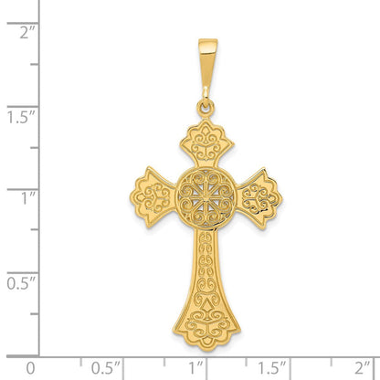 14K Gelbgold Keltisches Kreuz Anhänger