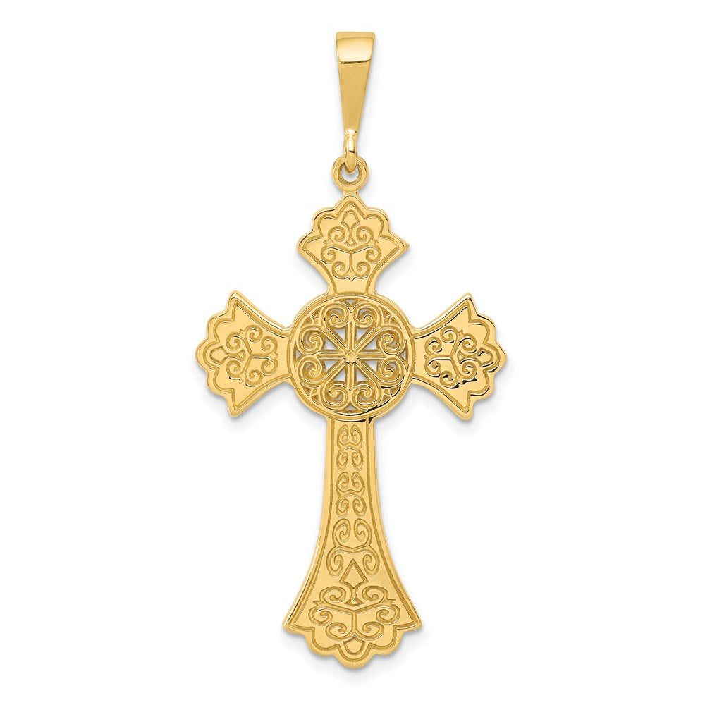 14K Gelbgold Keltisches Kreuz Anhänger
