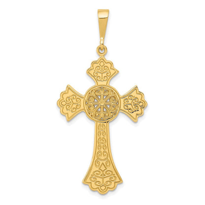 14K Gelbgold Keltisches Kreuz Anhänger