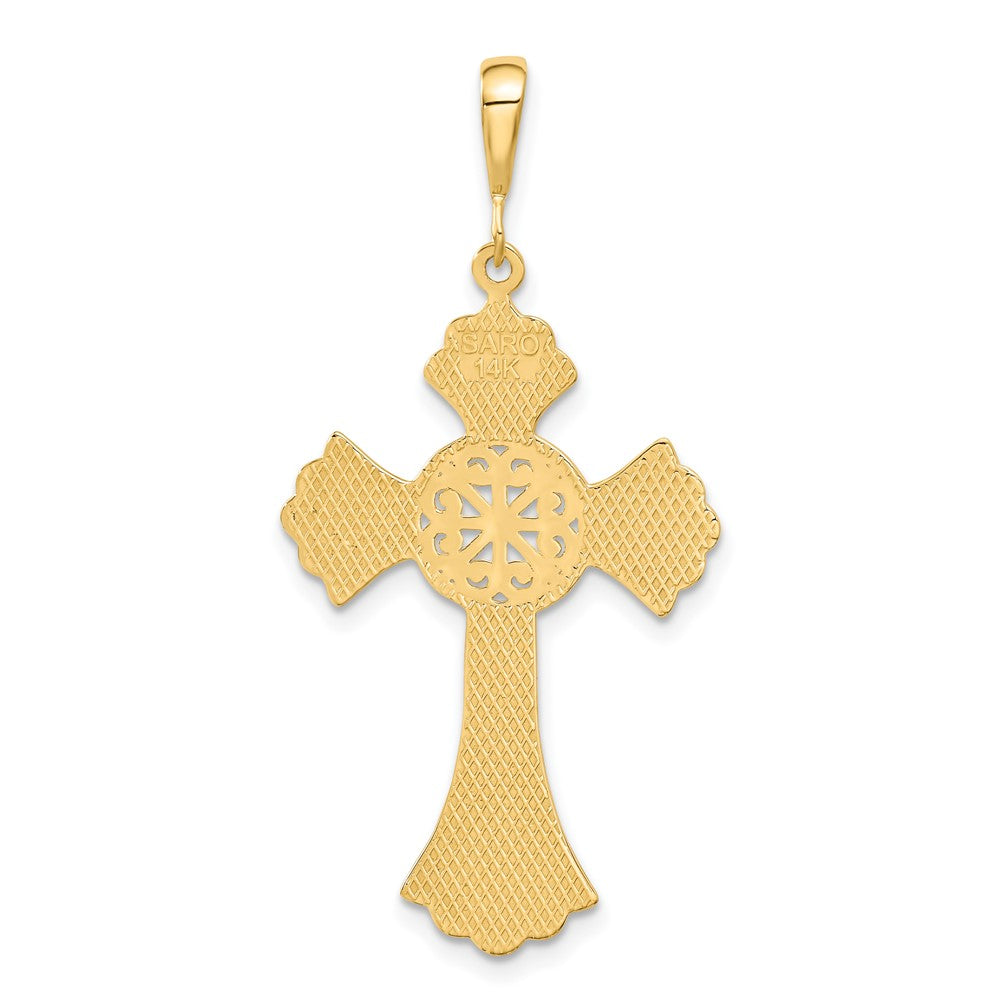 14K Gelbgold Keltisches Kreuz Anhänger