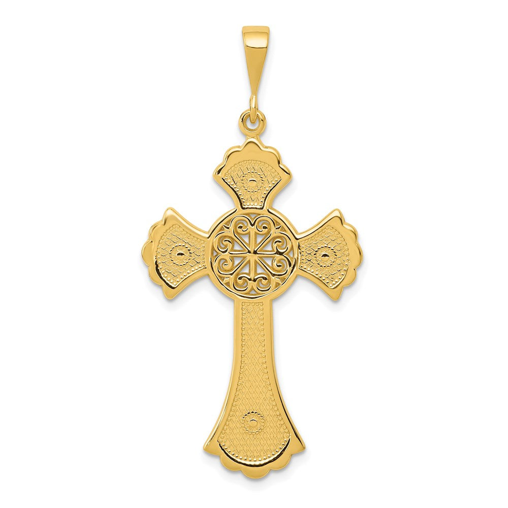14K Gelbgold Keltisches Kreuz Anhänger