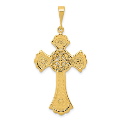 14K Gelbgold Keltisches Kreuz Anhänger