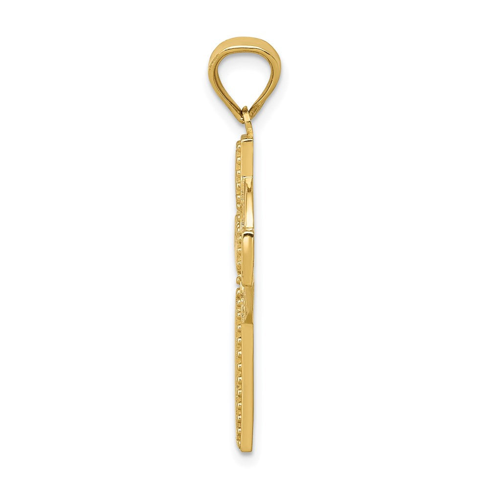 14K Gelbgold Keltisches Kreuz Anhänger