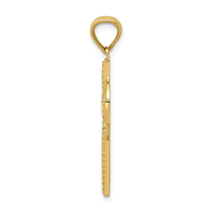14K Gelbgold Keltisches Kreuz Anhänger