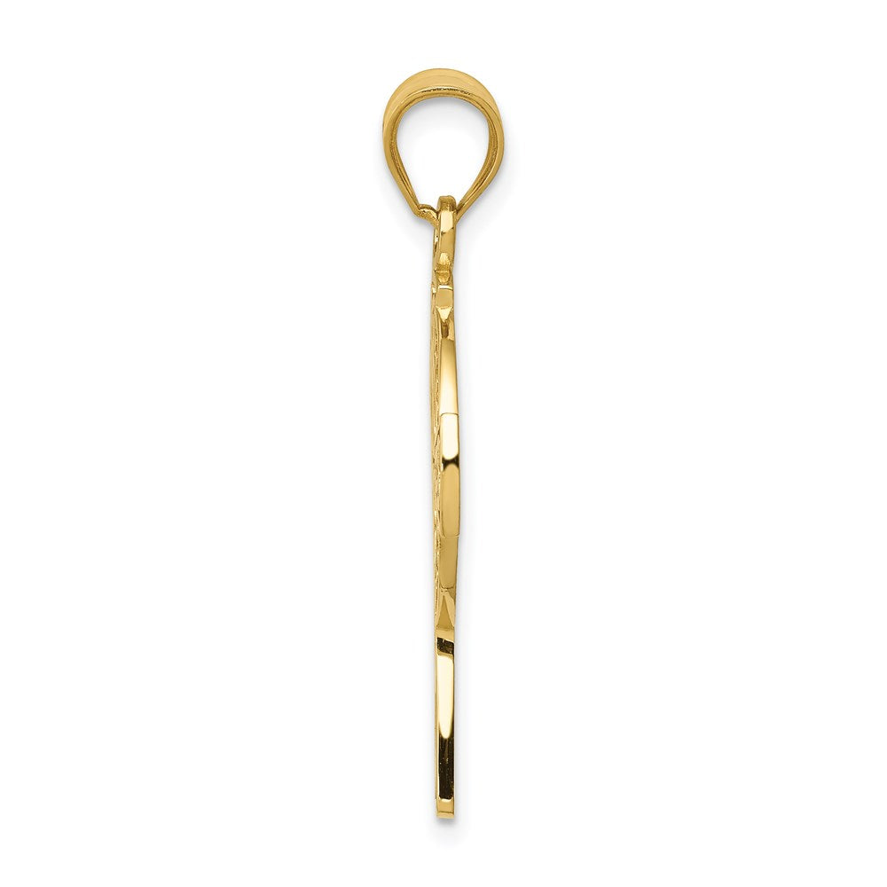 14K Gelbgold Keltisches Kreuz Anhänger