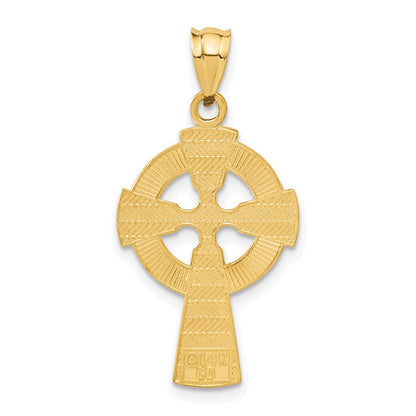 14K Gelbgold Keltisches Kreuz Anhänger