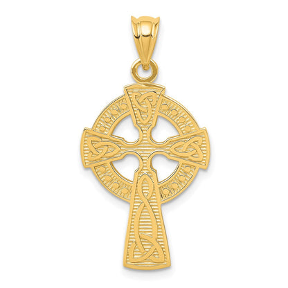 14K Gelbgold Keltisches Kreuz Anhänger